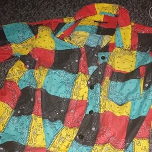 Multi-Color bandana shirt long sleeve